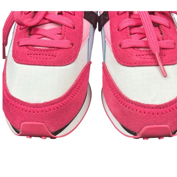 Puma Future Riders Girls Sneakers Size 3C Pink & White - Picture 6 of 9
